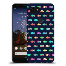 קשת בדגים כיסוי מגן קשיח מעוצב ל Google Pixel 3a XL יחידה אחת סקרין מובייל