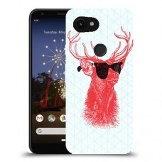 אדג אדום במשקפיים כיסוי מגן קשיח מעוצב ל Google Pixel 3a XL יחידה אחת סקרין מובייל