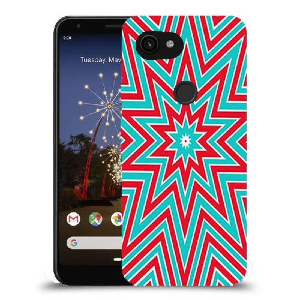 צבעי שלג כיסוי מגן קשיח מעוצב ל Google Pixel 3a XL יחידה אחת סקרין מובייל
