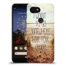 במקום רחוק רחוק כיסוי מגן קשיח מעוצב ל Google Pixel 3a XL יחידה אחת סקרין מובייל