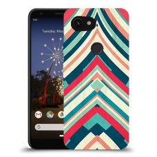 פסים בצבע כיסוי מגן קשיח מעוצב ל Google Pixel 3a XL יחידה אחת סקרין מובייל