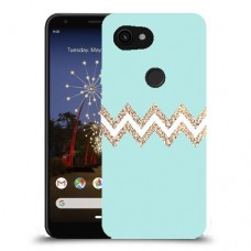 פסים בירוק כיסוי מגן קשיח מעוצב ל Google Pixel 3a XL יחידה אחת סקרין מובייל