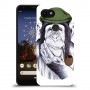 חשיבה קוף כיסוי מגן קשיח מעוצב ל Google Pixel 3a XL יחידה אחת סקרין מובייל