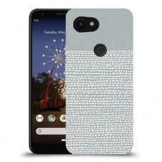 נקודות לבנות אפור כיסוי מגן קשיח מעוצב ל Google Pixel 3a XL יחידה אחת סקרין מובייל