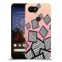 זאברה ריבועים כיסוי מגן קשיח מעוצב ל Google Pixel 3a XL יחידה אחת סקרין מובייל