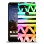 ניאון גיאומטריה כיסוי מגן קשיח מעוצב ל Google Pixel 3a יחידה אחת סקרין מובייל
