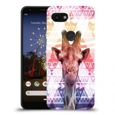 ג'ירפה נחמד כיסוי מגן קשיח מעוצב ל Google Pixel 3a יחידה אחת סקרין מובייל