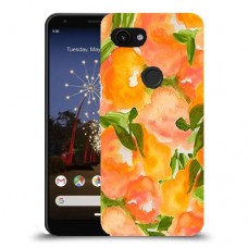 אפרסקים כתומים כיסוי מגן קשיח מעוצב ל Google Pixel 3a יחידה אחת סקרין מובייל