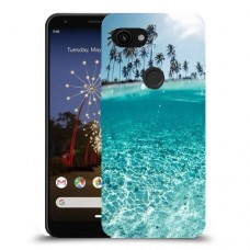 חופשה גן עדן כיסוי מגן קשיח מעוצב ל Google Pixel 3a יחידה אחת סקרין מובייל