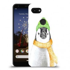 פינגווין בקור כיסוי מגן קשיח מעוצב ל Google Pixel 3a יחידה אחת סקרין מובייל