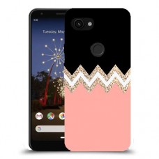 ורוד-לבן-לבן כיסוי מגן קשיח מעוצב ל Google Pixel 3a יחידה אחת סקרין מובייל