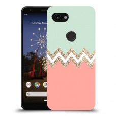 ורוד ירוק כיסוי מגן קשיח מעוצב ל Google Pixel 3a יחידה אחת סקרין מובייל