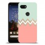 ורוד ירוק כיסוי מגן קשיח מעוצב ל Google Pixel 3a יחידה אחת סקרין מובייל