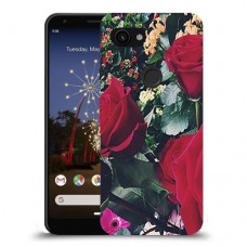 ורדים כיסוי מגן קשיח מעוצב ל Google Pixel 3a יחידה אחת סקרין מובייל