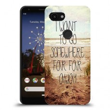 במקום רחוק רחוק כיסוי מגן קשיח מעוצב ל Google Pixel 3a יחידה אחת סקרין מובייל