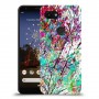 באביב בסגול כיסוי מגן קשיח מעוצב ל Google Pixel 3a יחידה אחת סקרין מובייל