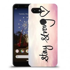 הישאר חזק כיסוי מגן קשיח מעוצב ל Google Pixel 3a יחידה אחת סקרין מובייל