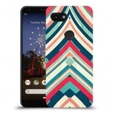 פסים בצבע כיסוי מגן קשיח מעוצב ל Google Pixel 3a יחידה אחת סקרין מובייל