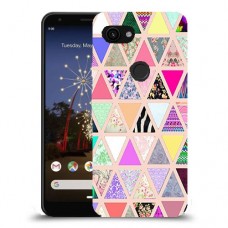 משולש הנאה כיסוי מגן קשיח מעוצב ל Google Pixel 3a יחידה אחת סקרין מובייל