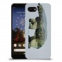 דוב לבן כיסוי מגן קשיח מעוצב ל Google Pixel 3a יחידה אחת סקרין מובייל
