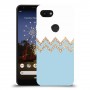 לבן כחול כיסוי מגן קשיח מעוצב ל Google Pixel 3a יחידה אחת סקרין מובייל