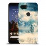יופי חורף כיסוי מגן קשיח מעוצב ל Google Pixel 3a יחידה אחת סקרין מובייל