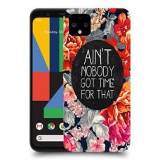 אף אחד לא קיבל זמן כיסוי מגן קשיח מעוצב ל Google Pixel 4 XL יחידה אחת סקרין מובייל