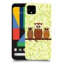 משפחת ינשוף כיסוי מגן קשיח מעוצב ל Google Pixel 4 XL יחידה אחת סקרין מובייל