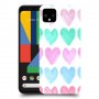 לבבות פסטל כיסוי מגן קשיח מעוצב ל Google Pixel 4 XL יחידה אחת סקרין מובייל