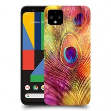 נוצת טווס כיסוי מגן קשיח מעוצב ל Google Pixel 4 XL יחידה אחת סקרין מובייל