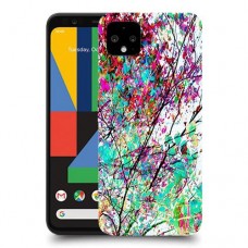 באביב בסגול כיסוי מגן קשיח מעוצב ל Google Pixel 4 XL יחידה אחת סקרין מובייל