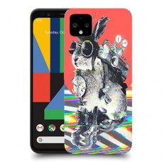 ארנבון מוזר כיסוי מגן קשיח מעוצב ל Google Pixel 4 XL יחידה אחת סקרין מובייל