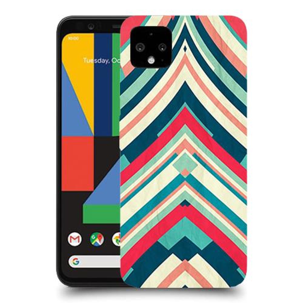 פסים בצבע כיסוי מגן קשיח מעוצב ל Google Pixel 4 XL יחידה אחת סקרין מובייל