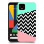 פסים במנטה ורוד כיסוי מגן קשיח מעוצב ל Google Pixel 4 XL יחידה אחת סקרין מובייל