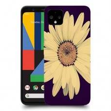 חמניות בשחור כיסוי מגן קשיח מעוצב ל Google Pixel 4 XL יחידה אחת סקרין מובייל