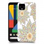 חמניות בלבן כיסוי מגן קשיח מעוצב ל Google Pixel 4 XL יחידה אחת סקרין מובייל