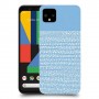 נקודות לבנות בכחול כיסוי מגן קשיח מעוצב ל Google Pixel 4 XL יחידה אחת סקרין מובייל