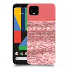 נקודות לבנות בורוד כיסוי מגן קשיח מעוצב ל Google Pixel 4 XL יחידה אחת סקרין מובייל