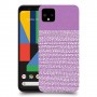 נקודות לבנות בסגול כיסוי מגן קשיח מעוצב ל Google Pixel 4 XL יחידה אחת סקרין מובייל