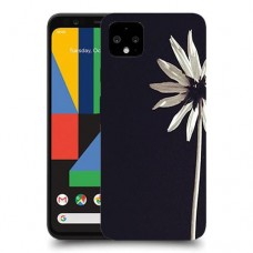 פרח לבן כיסוי מגן קשיח מעוצב ל Google Pixel 4 XL יחידה אחת סקרין מובייל