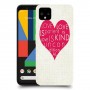 אהבה היא אדיבה כיסוי מגן קשיח מעוצב ל Google Pixel 4 יחידה אחת סקרין מובייל