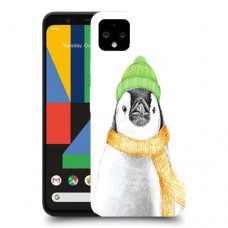 פינגווין בקור כיסוי מגן קשיח מעוצב ל Google Pixel 4 יחידה אחת סקרין מובייל