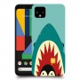 פינגווין בכריש כיסוי מגן קשיח מעוצב ל Google Pixel 4 יחידה אחת סקרין מובייל