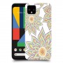 חמניות בלבן כיסוי מגן קשיח מעוצב ל Google Pixel 4 יחידה אחת סקרין מובייל