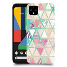 משולשים כיסוי מגן קשיח מעוצב ל Google Pixel 4 יחידה אחת סקרין מובייל