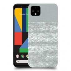 נקודות לבנות אפור כיסוי מגן קשיח מעוצב ל Google Pixel 4 יחידה אחת סקרין מובייל