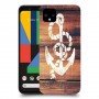 עוגן מעץ כיסוי מגן קשיח מעוצב ל Google Pixel 4 יחידה אחת סקרין מובייל
