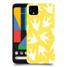 צהוב ציפור החיים כיסוי מגן קשיח מעוצב ל Google Pixel 4 יחידה אחת סקרין מובייל