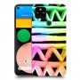 ניאון גיאומטריה כיסוי מגן קשיח מעוצב ל Google Pixel 4a יחידה אחת סקרין מובייל