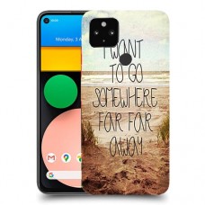 במקום רחוק רחוק כיסוי מגן קשיח מעוצב ל Google Pixel 4a יחידה אחת סקרין מובייל